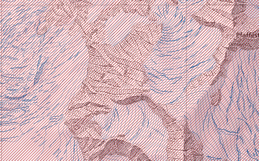 Carte nationale swisstopo avec le périmètre protégé de Berner Hochalpen und Aletsch-Bietschhorn-Gebiet (nördlicher Teil) (Paysage IFP)
