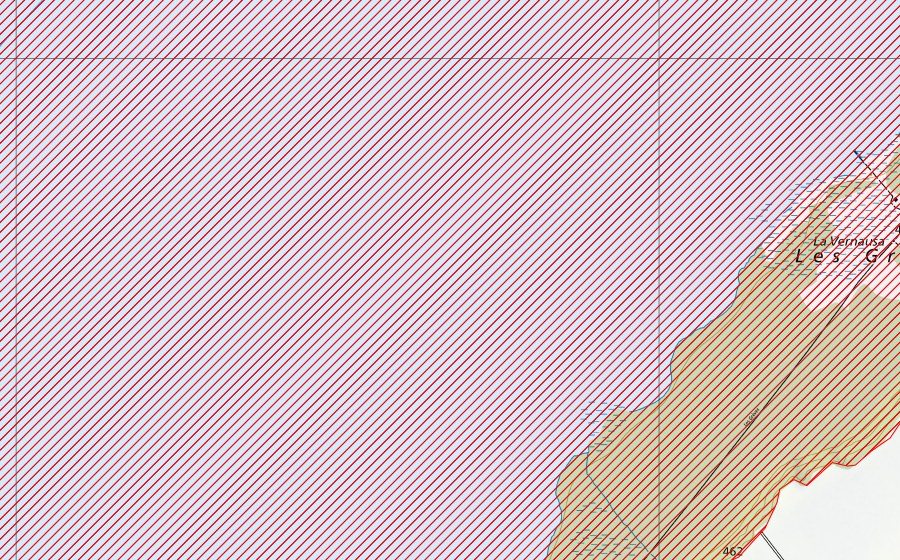 Carta nazionale swisstopo con il perimetro protetto di Rive sud du lac de Neuchâtel (Paesaggio IFP)
