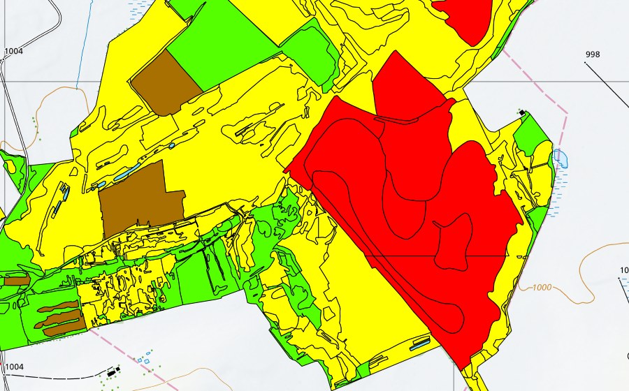 swisstopo national map showing the protected perimeter of Vallée des Ponts-de-Martel (Bois des Lattes/Marais Rouge) (Raised bog)