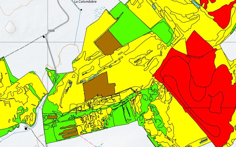 swisstopo national map showing the protected perimeter of Vallée des Ponts-de-Martel (Bois des Lattes/Marais Rouge) (Raised bog)