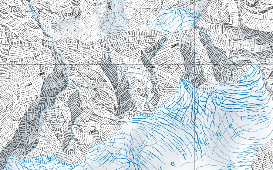 swisstopo national map showing the protected perimeter of Brienzersee-Ringgenberg (Hydrological station)