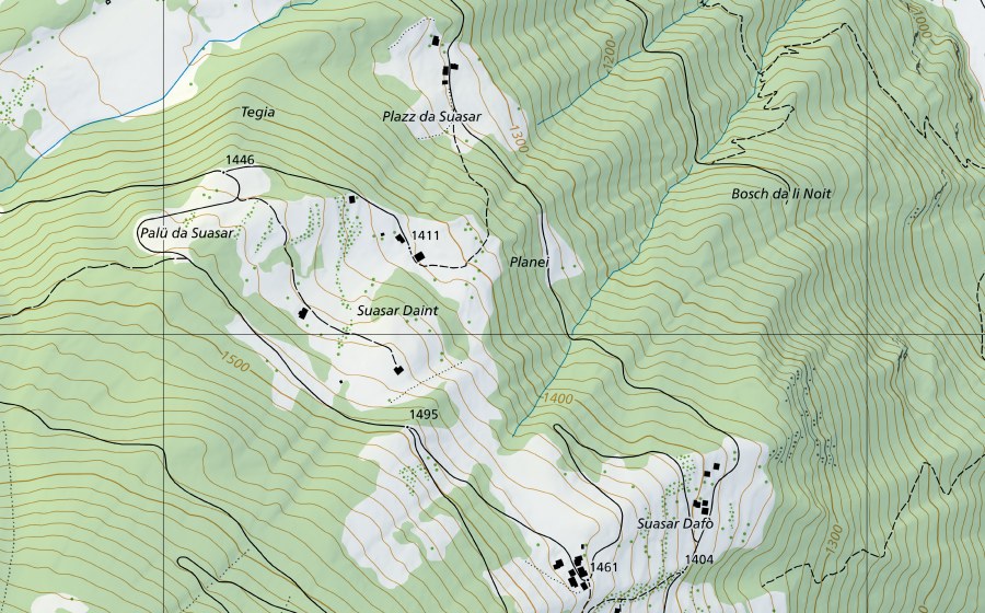 Carte nationale swisstopo avec le périmètre protégé de Canale industriale-Le Prese (Station hydrométrique)