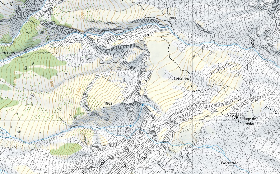 swisstopo national map showing the protected perimeter of Lac Léman-St-Prex (Hydrological station)