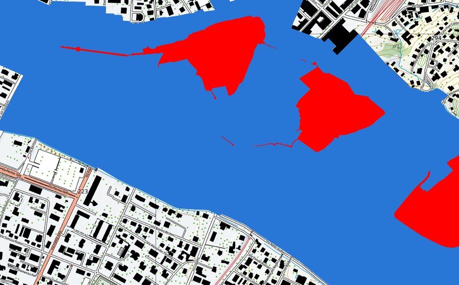 Carte nationale swisstopo avec le périmètre protégé de Drei Burgen, Mauern und Befestigungsanlage von Bellinzona (Patrimoine mondial UNESCO)